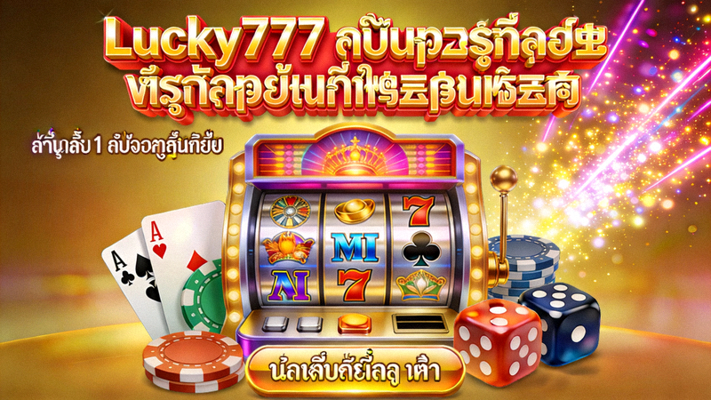 ภาพเกมสล็อตออนไลน์ Lucky777 หน้าจอสีสันสดใส